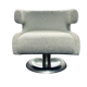 Swivel design armchair from the 50s completely reupholstered