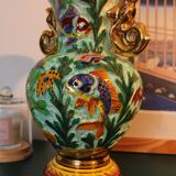 Large baluster vase with fish | Cerdazur (c. 1950-60)