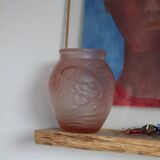 Art Deco vase by Souchon Neuvesel with a fish design.