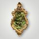 Vintage Rococo wall mirror in gilded resin