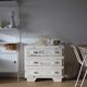 Small patinated art deco chest of drawers