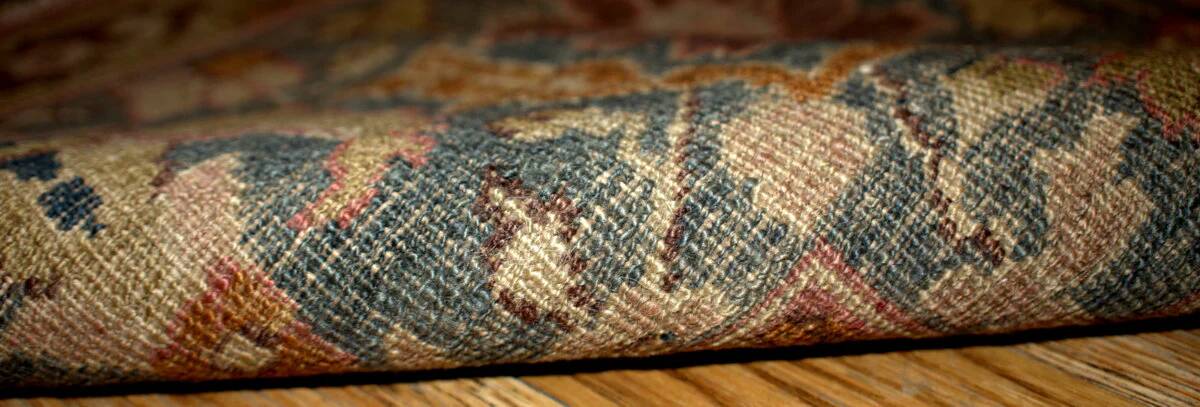 Handmade antique Indian Loristan rug 176cm x 268cm 1880s - 1B143