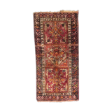 Tapis ancien turc Anatolie fait main 45x92 cm