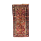 Small antique Turkish carpet Anatolia handmade 45x92 cm