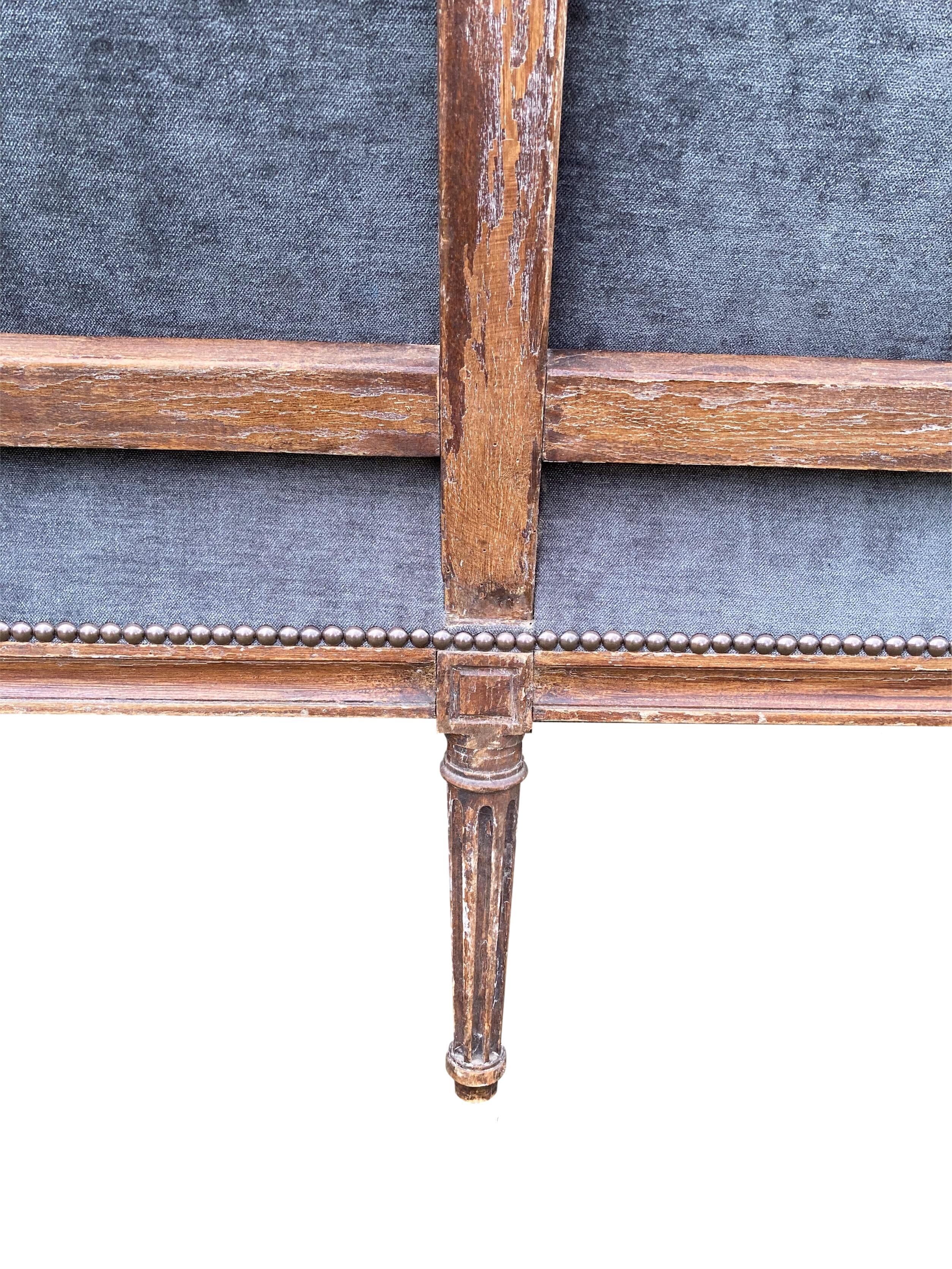 Louis XVI period sofa in basket