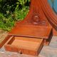 Art Deco dressing table in oak and red marble, 1920s-30s.