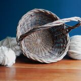 Panier en osier tressé vannerie artisanale