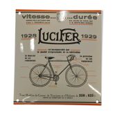 Plaque émaillée vélo Lucifer
