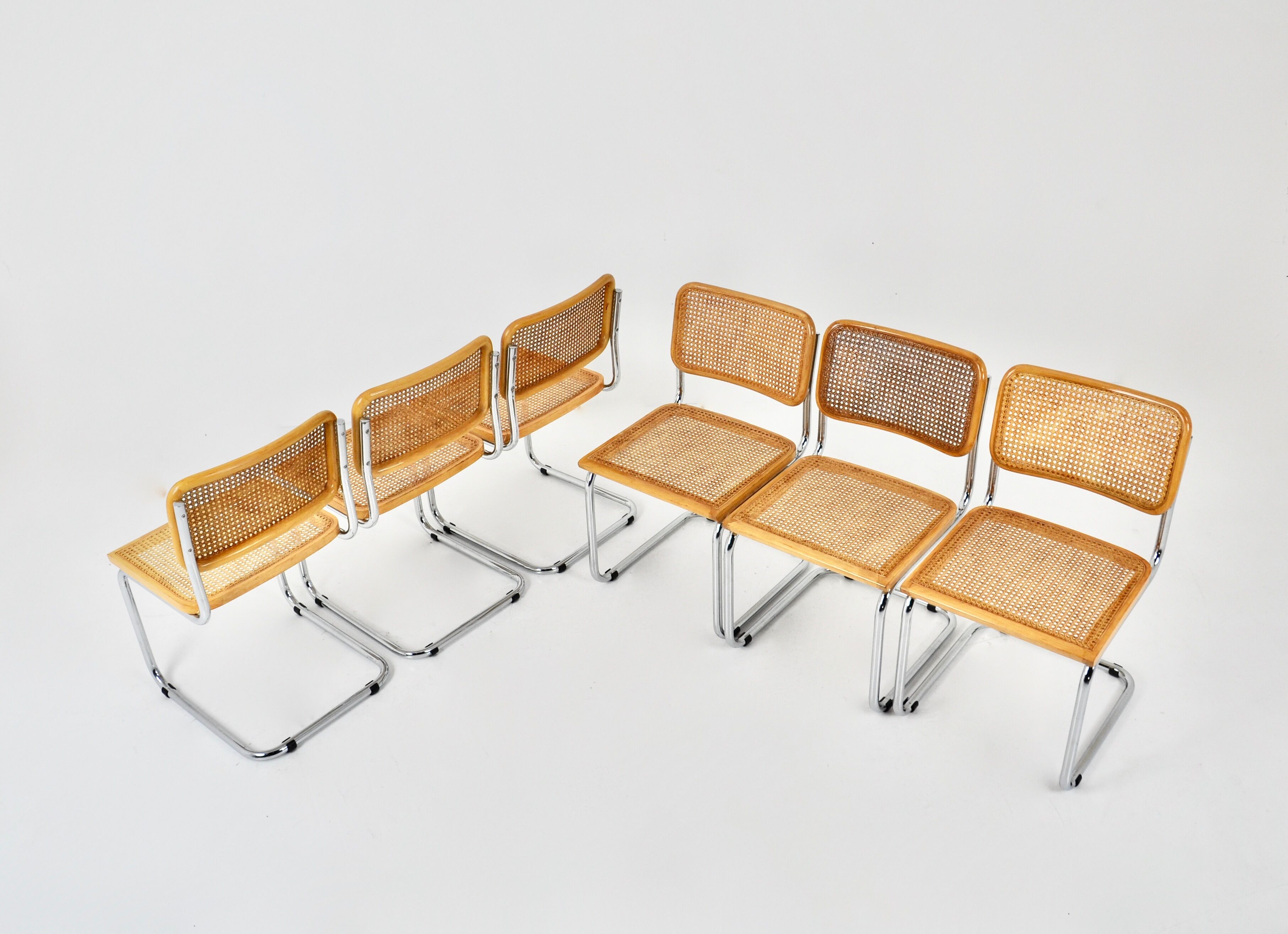 Dining chairs B32 by Marcel Breuer