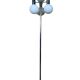 60s 70s lamp light floor lamp metal glass space age design