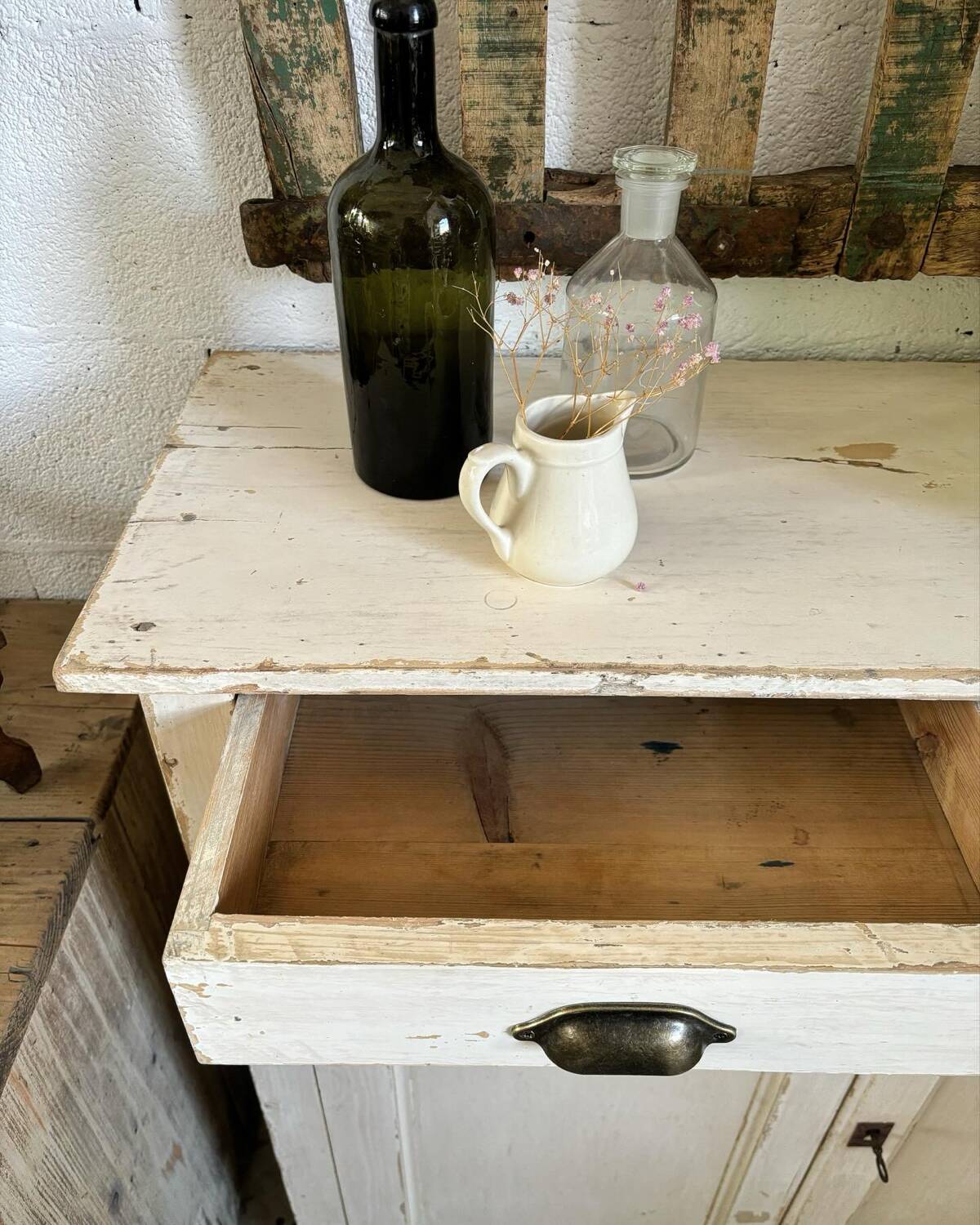 Parisian buffet with cream patina