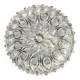 Ceiling light in polished & frosted cut glass, Germany circa 1970