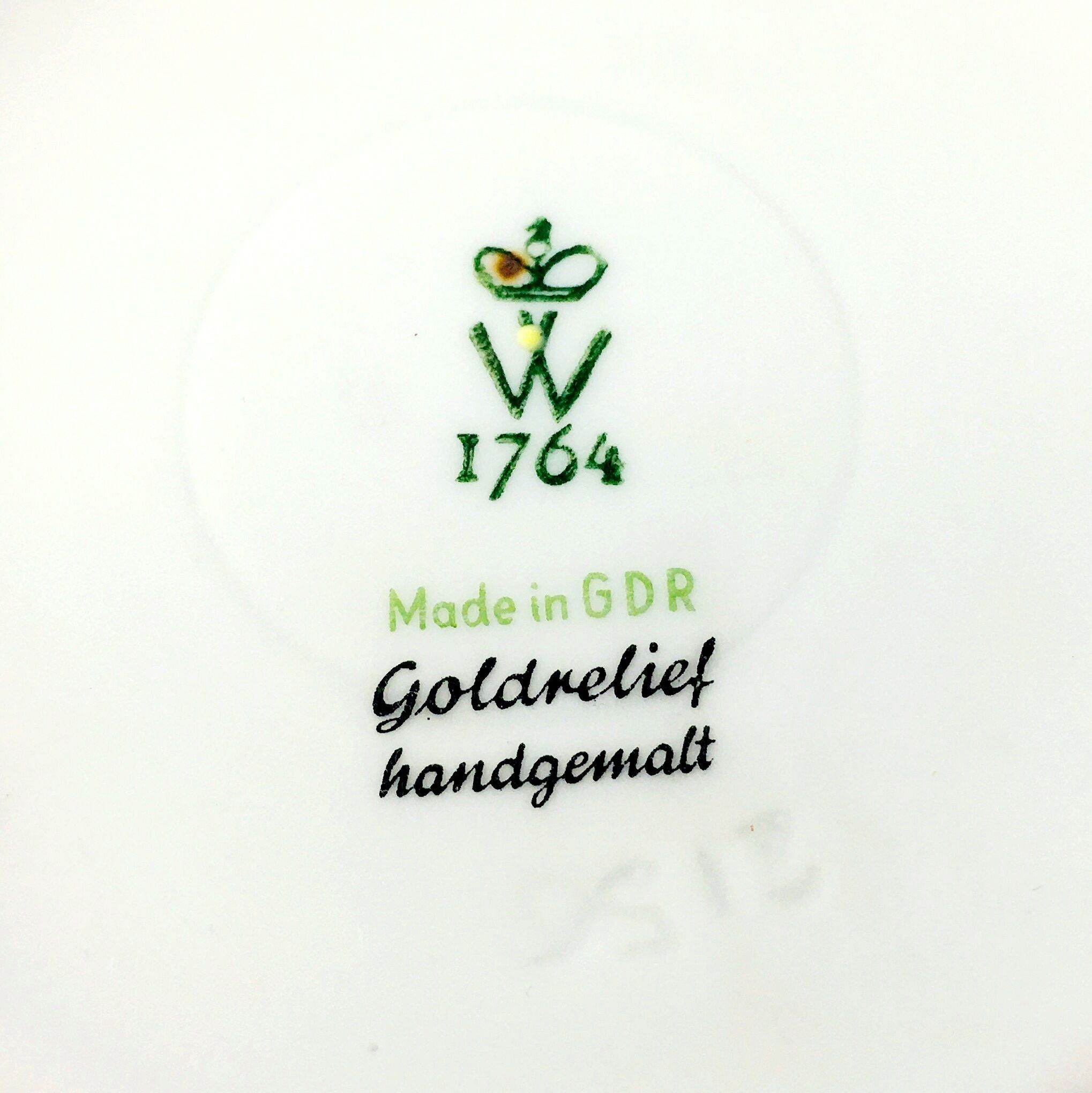 Vintage Hand Painted Porcelain Vase from Wallendorf (East Germany, 1960s/70s)