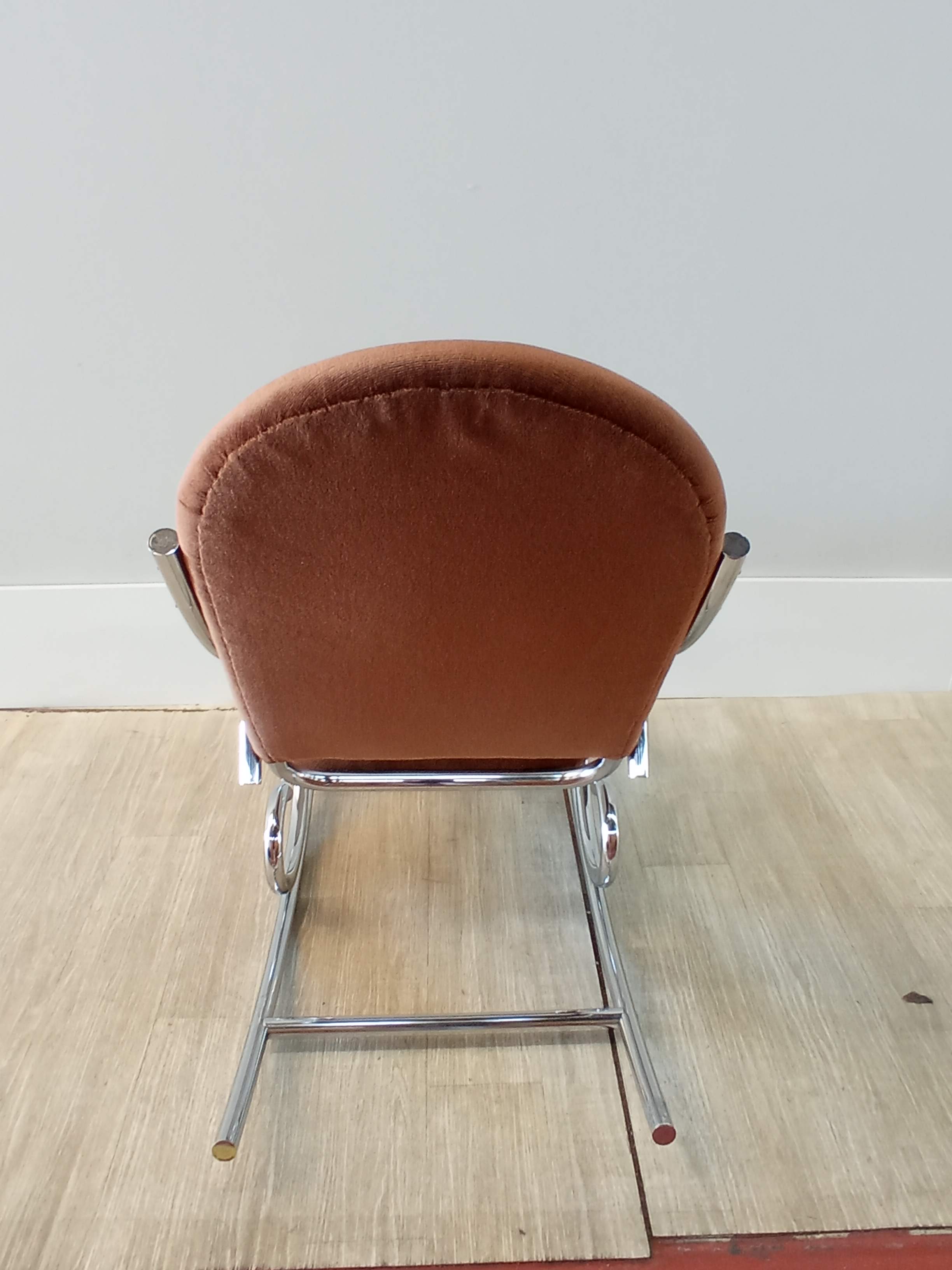 Chrome rocking chair