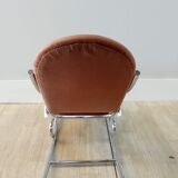 Chrome rocking chair