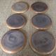 6 stoneware dessert plates