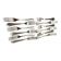 Set of 12 silver metal table forks from christofle model "spatours"