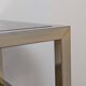 Side tables, chrome metal end tables