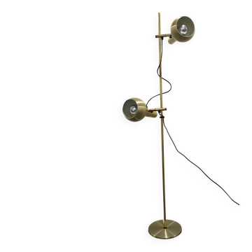 Vintage brass floor lamp, Hans Schmidt, 70s