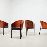 Philippe Starck Ensemble de 4 chaises de salle à manger Costes pour Driade 1984