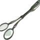 Cookie tongs, Art Deco, silver-plated brass, Sweden, 1930s.
