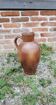 Old Large Jug in Brown Glazed Stoneware H 42 cm