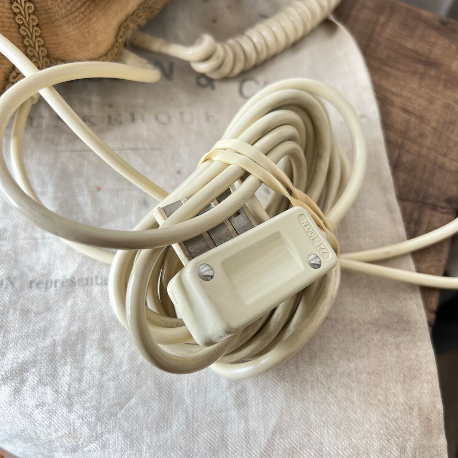 Vintage 1976 phone with cover