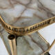 Brass Regency style serving table