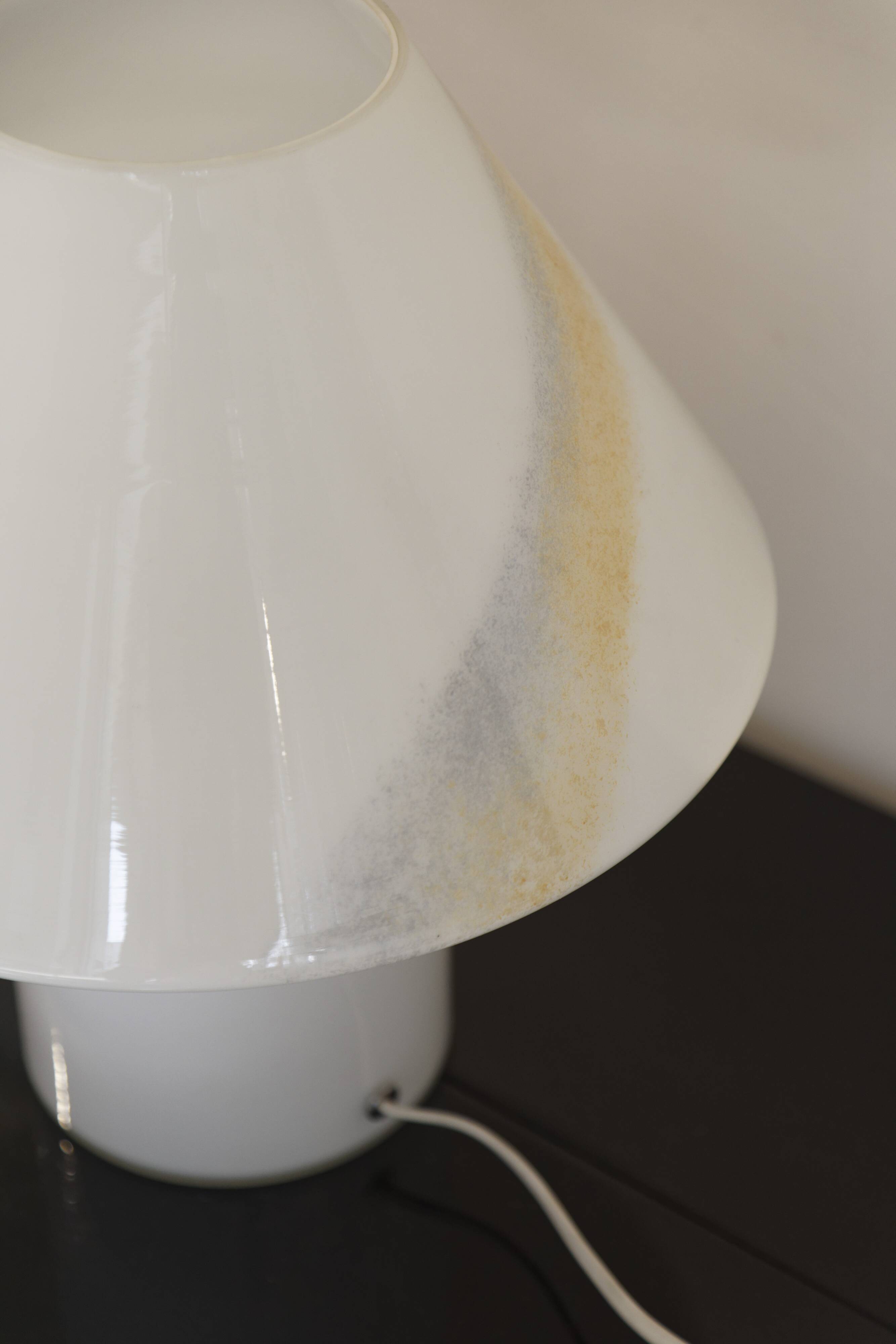 Lampe champignon verre Murano Italie 70
