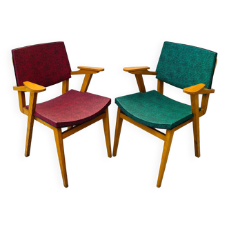 Pair of vintage 60's armchairs