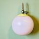 Pink glass 60s table or wall sconce lamp
