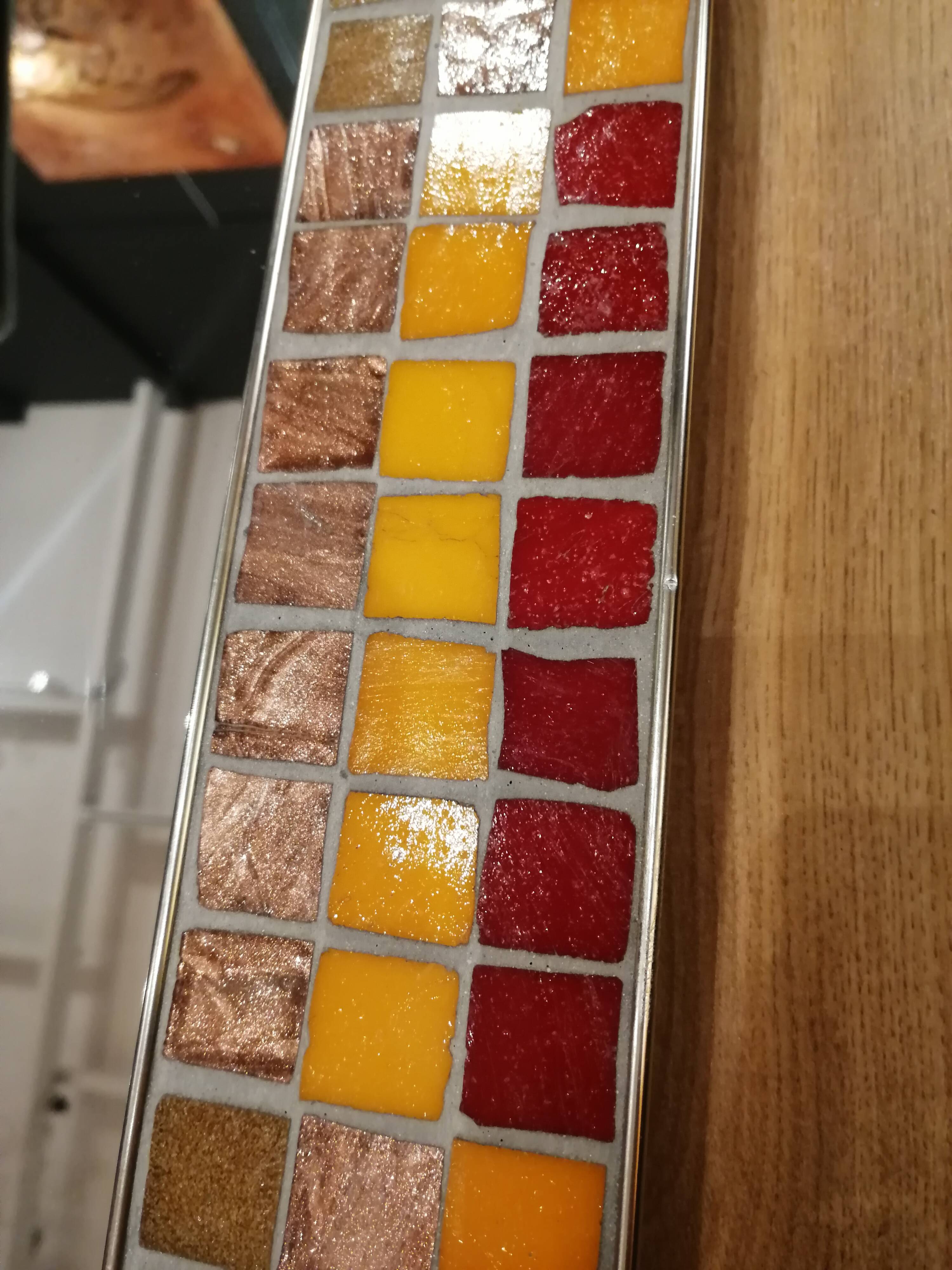 Vintage ceramic mirror