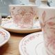 Set 6 tasses faïence rose poudré