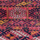 Old Turkmen bukhara handmade handmade wool rug 120x164 cm