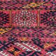 Old Turkmen bukhara handmade handmade wool rug 120x164 cm