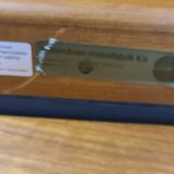 Brown leather Danish design arm chair by I Olsen&son Mobelfabrik