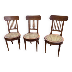 chaises en cannage 1930