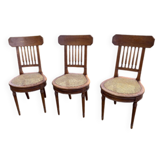 Chaises en cannage 1930