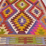 Small Oushak Multicolour Kilim Rug sk 1677