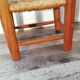 Chaise enfant en bois et paille
