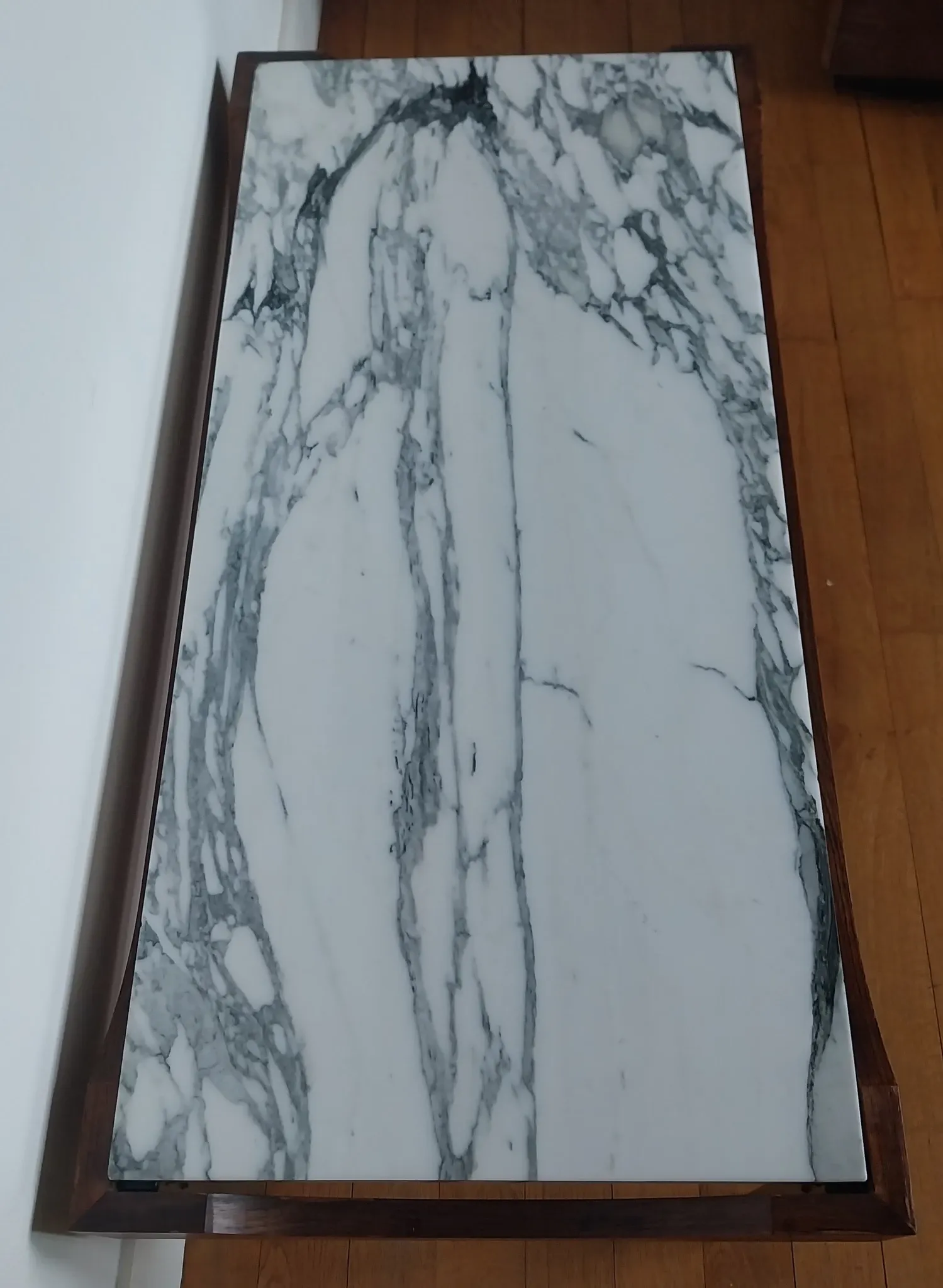 rosewood marble coffee table