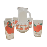 Vintage orangeade service apple décor