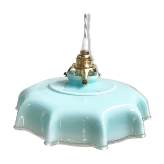 Suspension en opaline bleue