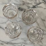 4 petits verres anciens