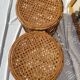 Tables d'appoint vintage en bambou et rotin