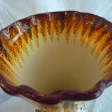 Quimper ceramic vase signed "Fouillen"