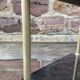 corner shelf in formica & metal 60s vintage French mid century neo classic 60