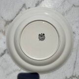 Vintage flat speaking plate in Boch Frères La Louvière porcelain