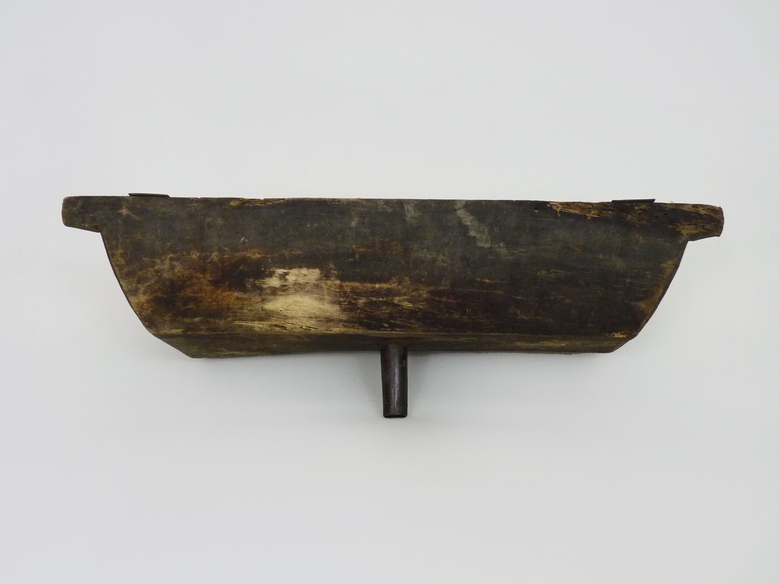 Ancien entonnoir à tonneaux primitif en bois année 20