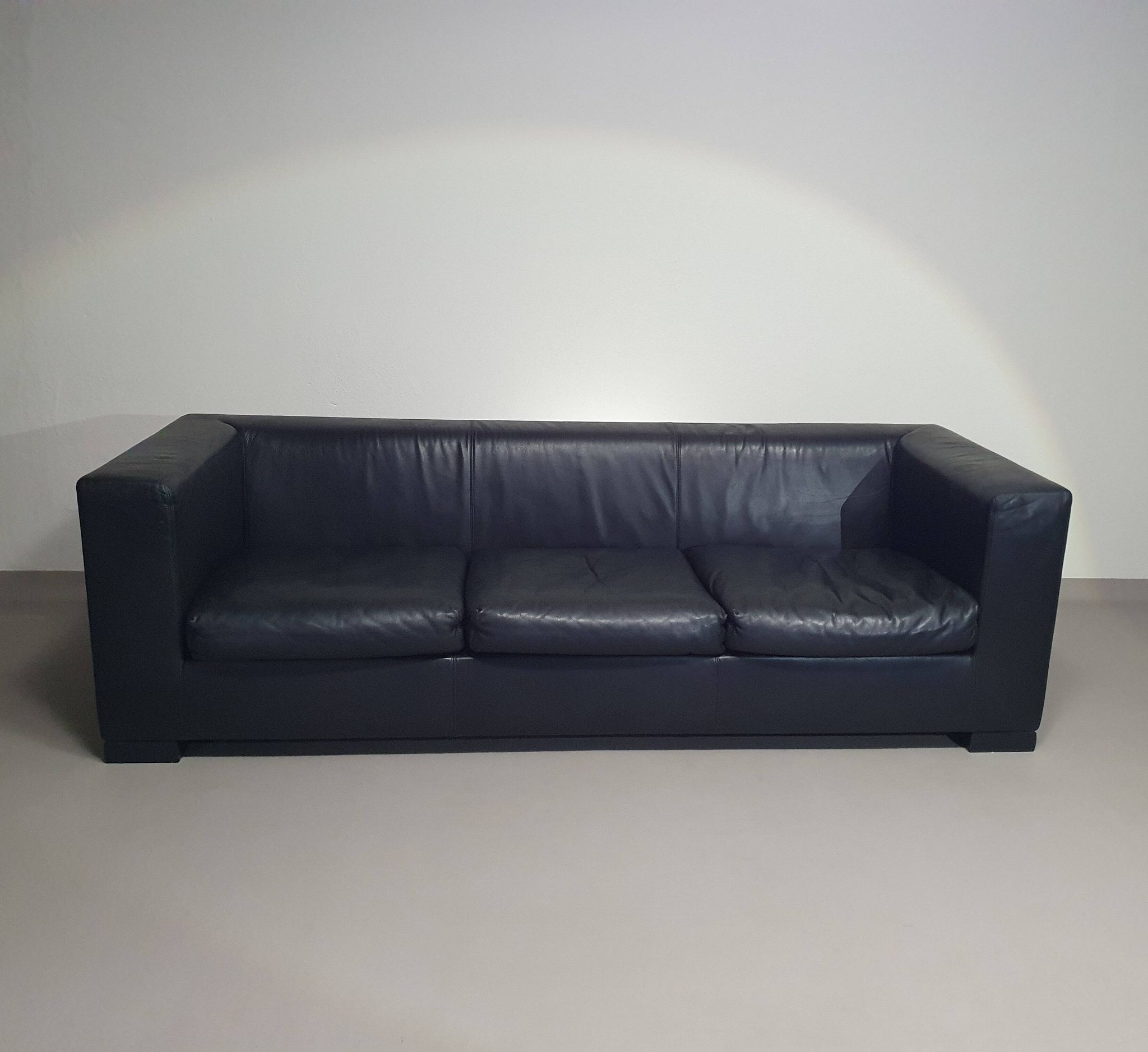 Wittmann leather sofa Camin by Paolo Piva
